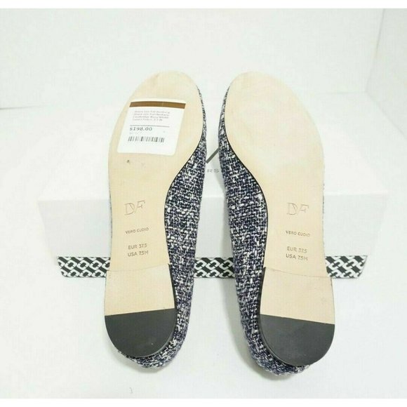 DVF Diane Von Furstenberg Cambridge Women's Slip On Flats Navy White US 7.5 M - Picture 11 of 11